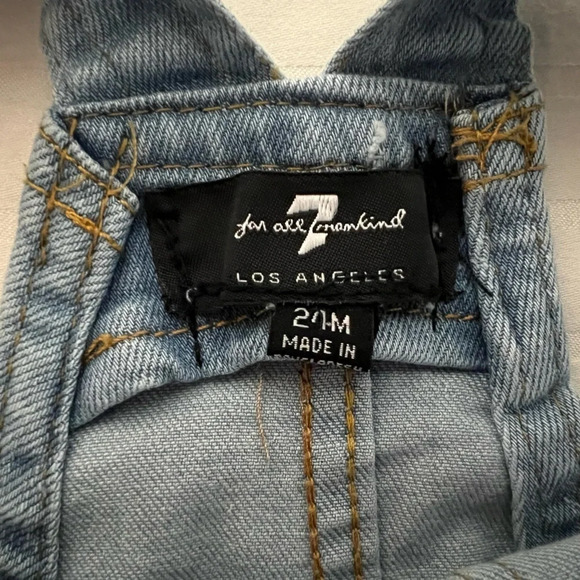 7 for All Mankind Denim Overalls. Baby Toddler Overalls Size 24 months - Picture 4 of 10